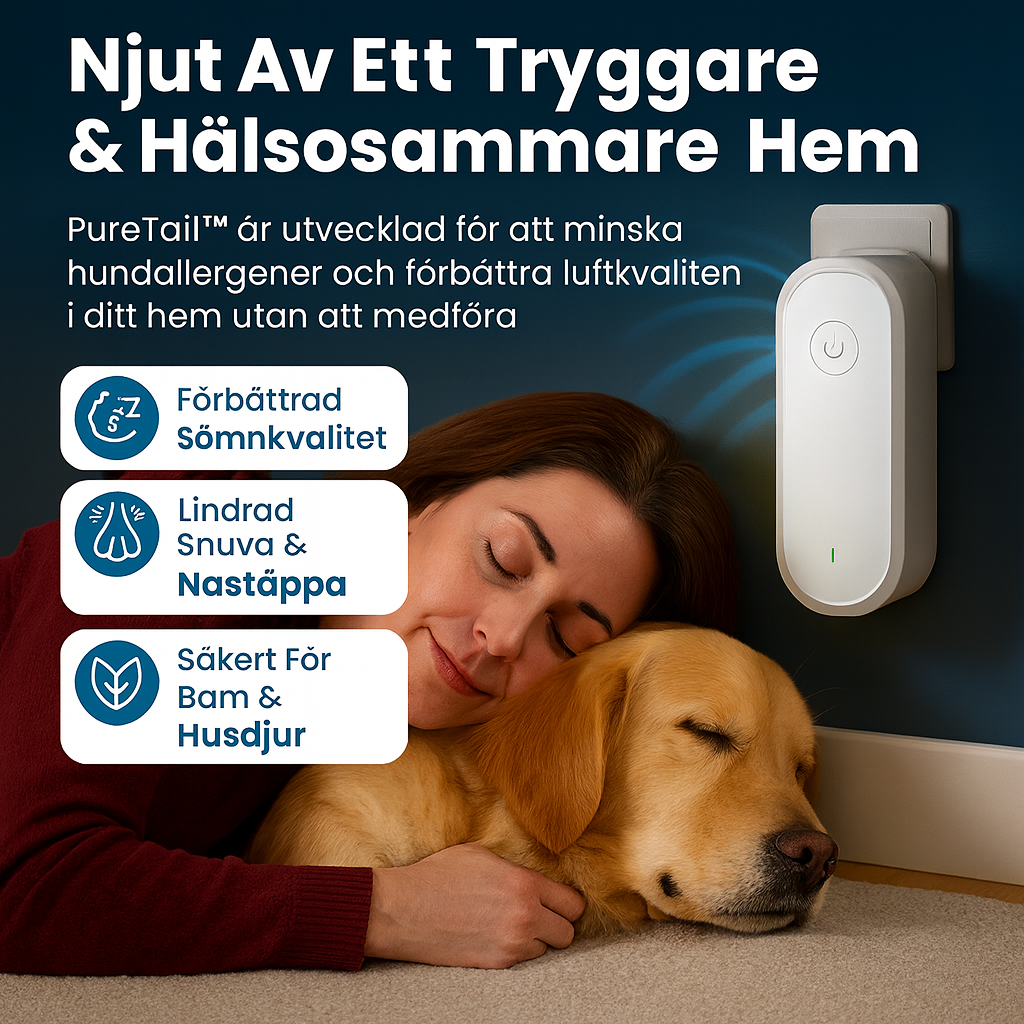 Puretail™ - Renare luft & friskare hem för husdjursägare